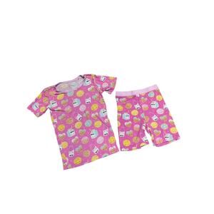 Little Sleepies Pink Milk & Cookies Pajama Set – Size 5/6